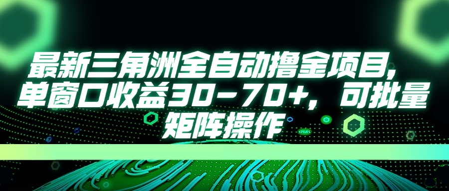 （14191期）最新三角洲全自动撸金项目，单窗口收益30-70+，可批量矩阵操作-青云资源站